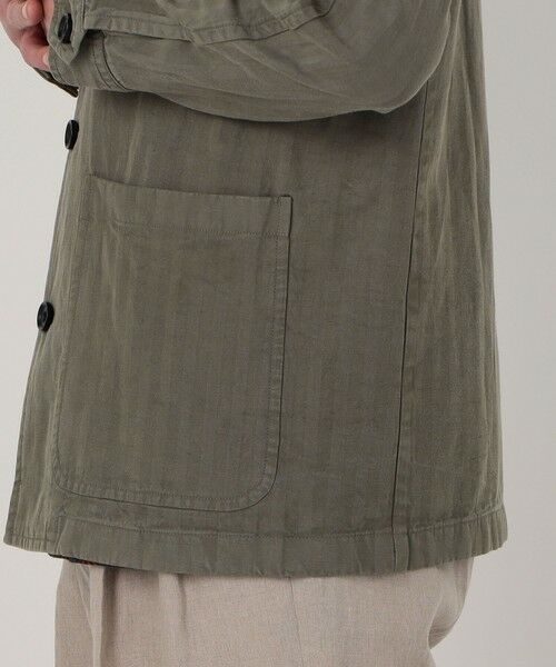 TOMORROWLAND / トゥモローランド ブルゾン | セルロースリネンコットン カバーオールジャケット SONDRIO | 詳細12