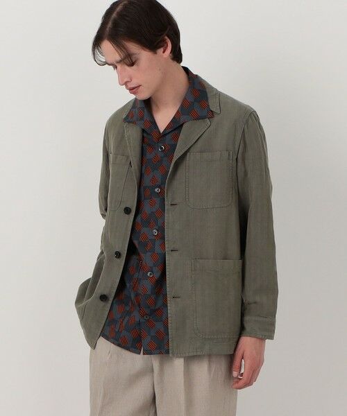 TOMORROWLAND / トゥモローランド ブルゾン | セルロースリネンコットン カバーオールジャケット SONDRIO | 詳細2