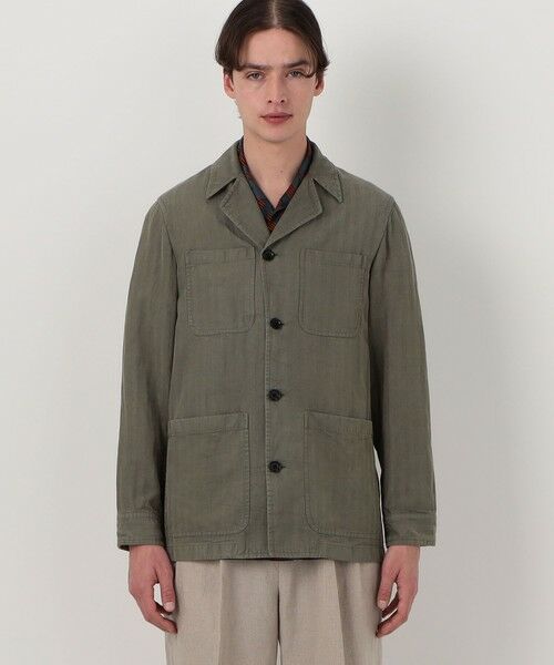 TOMORROWLAND / トゥモローランド ブルゾン | セルロースリネンコットン カバーオールジャケット SONDRIO | 詳細3