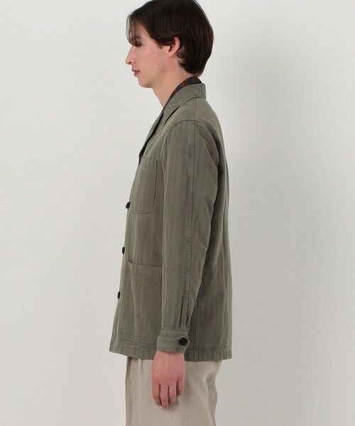 TOMORROWLAND / トゥモローランド ブルゾン | セルロースリネンコットン カバーオールジャケット SONDRIO | 詳細4