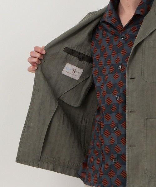TOMORROWLAND / トゥモローランド ブルゾン | セルロースリネンコットン カバーオールジャケット SONDRIO | 詳細6
