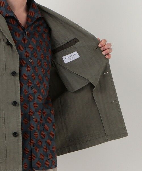 TOMORROWLAND / トゥモローランド ブルゾン | セルロースリネンコットン カバーオールジャケット SONDRIO | 詳細7