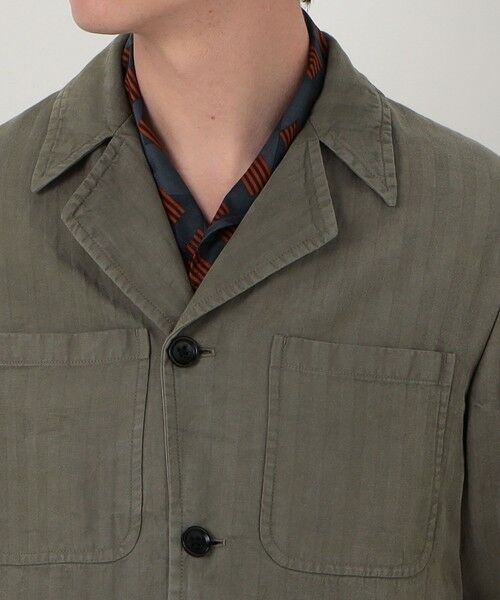 TOMORROWLAND / トゥモローランド ブルゾン | セルロースリネンコットン カバーオールジャケット SONDRIO | 詳細8