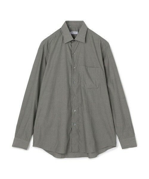 TOMORROWLAND / トゥモローランド シャツ・ブラウス | Salvatore Piccolo コットンストライプ レギュラーカラーロングスリーブシャツ（16 グレー系）
