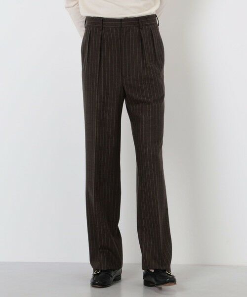 TOMORROWLAND / トゥモローランド スラックス・ドレスパンツ | BERNARD ZINS H8 ウールストライプ 2プリーツトラウザーズ | 詳細2