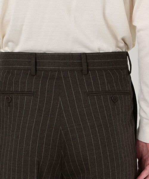 TOMORROWLAND / トゥモローランド スラックス・ドレスパンツ | BERNARD ZINS H8 ウールストライプ 2プリーツトラウザーズ | 詳細7