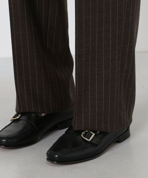 TOMORROWLAND / トゥモローランド スラックス・ドレスパンツ | BERNARD ZINS H8 ウールストライプ 2プリーツトラウザーズ | 詳細9