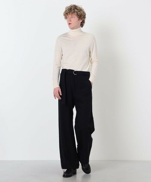 TOMORROWLAND / トゥモローランド その他パンツ | mando リネンウール ベルテッドパンツ | 詳細1