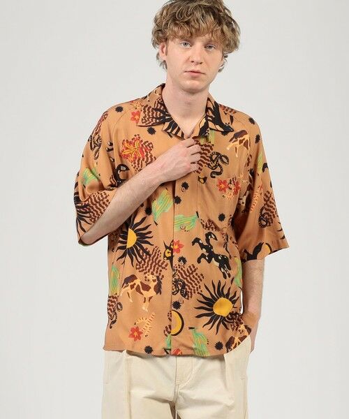 TOMORROWLAND / トゥモローランド シャツ・ブラウス | 【別注】m's braque ポリエステル オープンカラー ハーフスリーブシャツ | 詳細1