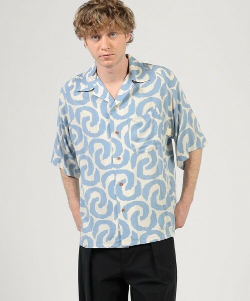 TOMORROWLAND / トゥモローランド シャツ・ブラウス | 【別注】m's braque ポリエステル オープンカラー ハーフスリーブシャツ | 詳細1