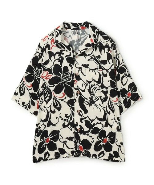 TOMORROWLAND / トゥモローランド シャツ・ブラウス | 【別注】m's braque ポリエステル オープンカラー ハーフスリーブシャツ（16 ブラック系）