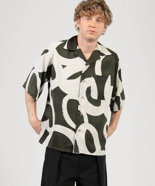 TOMORROWLAND / トゥモローランド シャツ・ブラウス | 【別注】m's braque ポリエステル オープンカラー ハーフスリーブシャツ | 詳細1