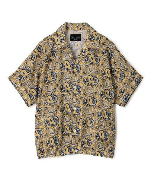 TOMORROWLAND / トゥモローランド シャツ・ブラウス | 【別注】HAVERSACK ATTIRE ペイズリープリント オープンカラーハーフスリーブシャツ（16 イエロー系）