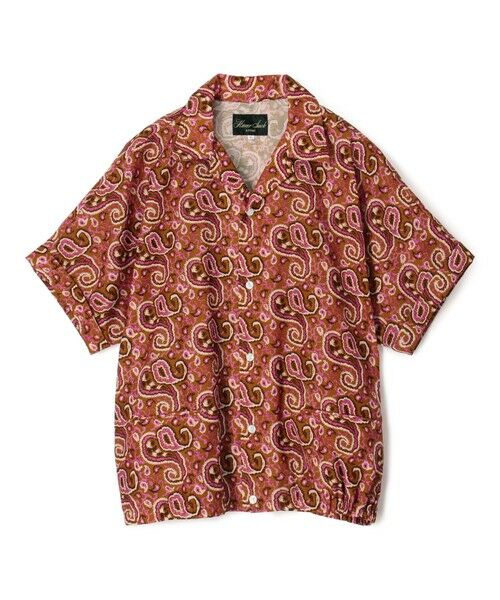 TOMORROWLAND / トゥモローランド シャツ・ブラウス | 【別注】HAVERSACK ATTIRE ペイズリープリント オープンカラーハーフスリーブシャツ（46 ブラウン系）
