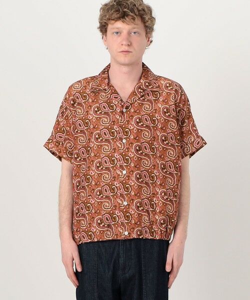 TOMORROWLAND / トゥモローランド シャツ・ブラウス | 【別注】HAVERSACK ATTIRE ペイズリープリント オープンカラーハーフスリーブシャツ | 詳細3