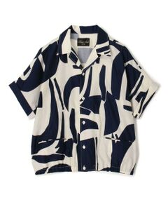 TOMORROWLAND / トゥモローランド シャツ・ブラウス | 【別注】HAVERSACK ATTIRE 総柄プリント オープンカラーハーフスリーブシャツ