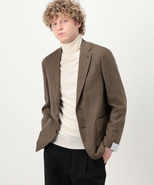TOMORROWLAND / トゥモローランド テーラードジャケット | CARUSO Butterfly ウールグレンチェック シングルブレステッド2Bジャケット | 詳細2