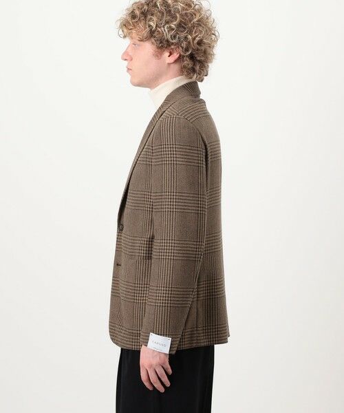 TOMORROWLAND / トゥモローランド テーラードジャケット | CARUSO Butterfly ウールグレンチェック シングルブレステッド2Bジャケット | 詳細4