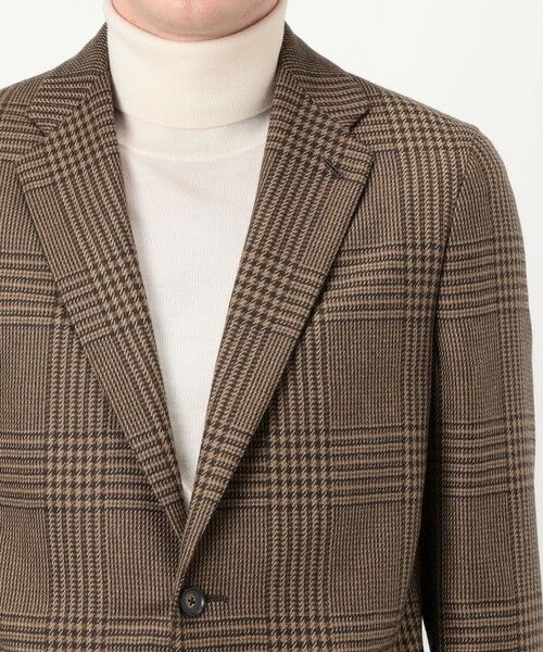 TOMORROWLAND / トゥモローランド テーラードジャケット | CARUSO Butterfly ウールグレンチェック シングルブレステッド2Bジャケット | 詳細7