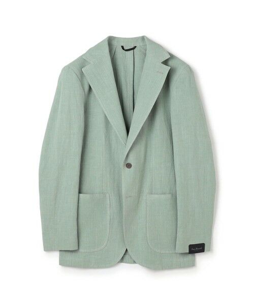 TOMORROWLAND / トゥモローランド テーラードジャケット | ERRICO FORMICOLA リネンコットン シングルブレステッド2Bジャケット(51 ライトグリーン)