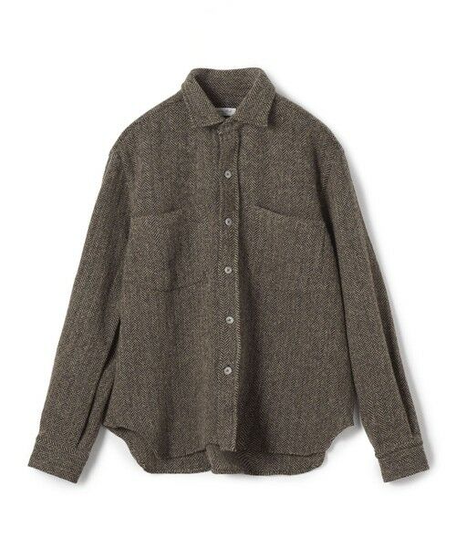TOMORROWLAND / トゥモローランド ブルゾン | Salvatore Piccolo ウールヘリンボーン ダブルポケットシャツブルゾン（18 グレー系）