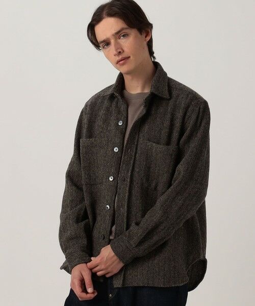 TOMORROWLAND / トゥモローランド ブルゾン | Salvatore Piccolo ウールヘリンボーン ダブルポケットシャツブルゾン | 詳細2