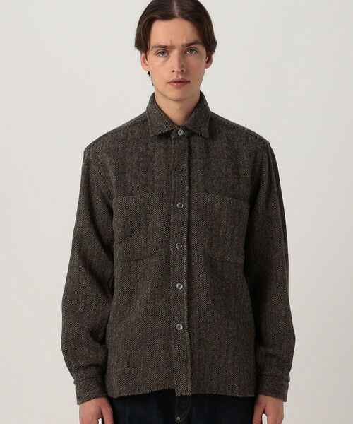 TOMORROWLAND / トゥモローランド ブルゾン | Salvatore Piccolo ウールヘリンボーン ダブルポケットシャツブルゾン | 詳細3