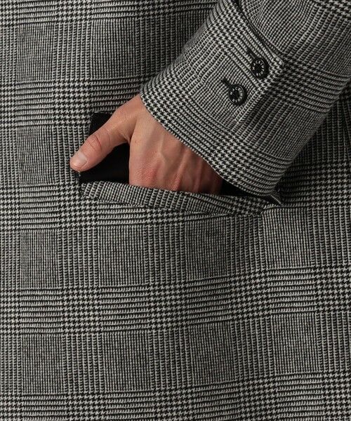 TOMORROWLAND / トゥモローランド ステンカラーコート | MACKINTOSH HUMBIE ウールグレンチェック ステンカラーコート | 詳細9