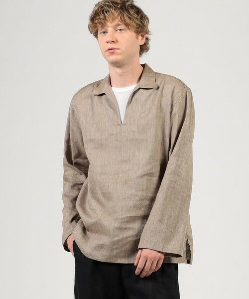 TOMORROWLAND / トゥモローランド シャツ・ブラウス | 【別注】Salbatore Piccolo HAVANA コットンリネン プルオーバーロングスリーブ カプリシャツ | 詳細1