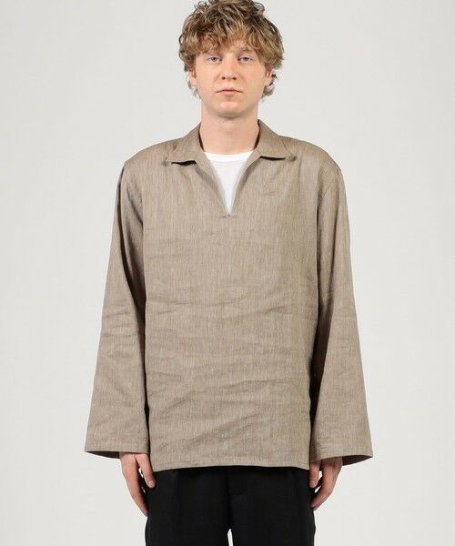 TOMORROWLAND / トゥモローランド シャツ・ブラウス | 【別注】Salbatore Piccolo HAVANA コットンリネン プルオーバーロングスリーブ カプリシャツ | 詳細2