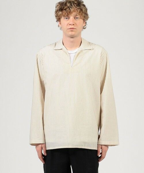 TOMORROWLAND / トゥモローランド シャツ・ブラウス | 【別注】Salbatore Piccolo HAVANA コットンストライプ プルオーバーロングスリーブ カプリシャツ | 詳細2