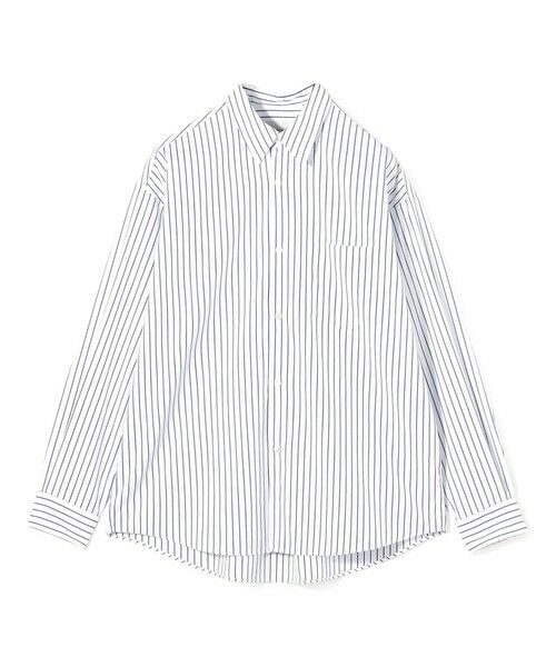 TOMORROWLAND / トゥモローランド シャツ・ブラウス | 【店舗限定】コットンストライプ レギュラーカラーロングスリーブシャツ（62 ホワイト系）