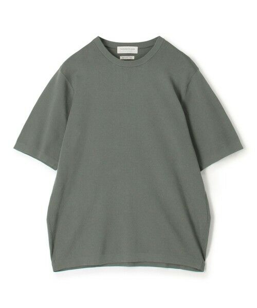 TOMORROWLAND / トゥモローランド ニット・セーター | TOMORROWLAND tricot シーアイランドコットン ハーフスリーブクルーネックニット（55 グリーン）