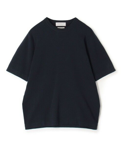 TOMORROWLAND / トゥモローランド ニット・セーター | TOMORROWLAND tricot シーアイランドコットン ハーフスリーブクルーネックニット（69 ネイビー）