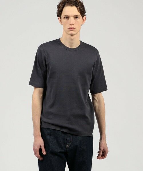 TOMORROWLAND / トゥモローランド ニット・セーター | TOMORROWLAND tricot シーアイランドコットン ハーフスリーブクルーネックニット | 詳細1