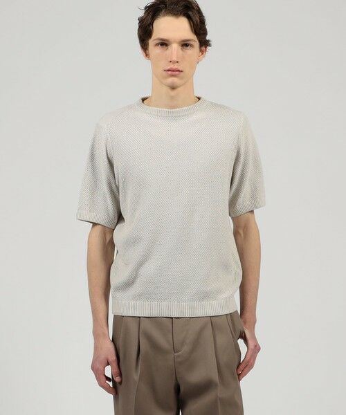 TOMORROWLAND / トゥモローランド ニット・セーター | TOMORROWLAND tricot コットンリネン クルーネックプルオーバーニット | 詳細1