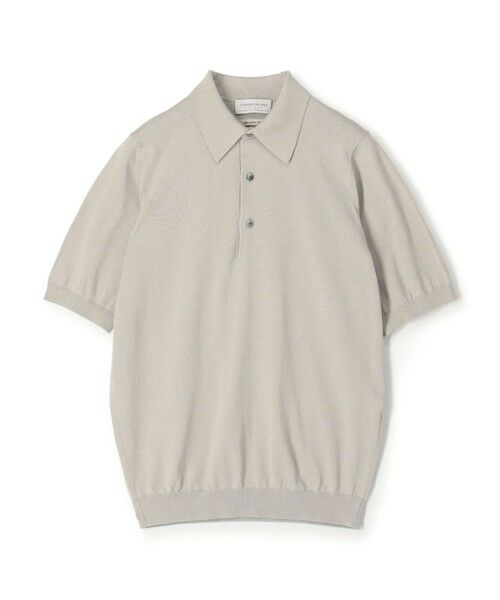 TOMORROWLAND / トゥモローランド ポロシャツ | TOMORROWLAND tricot シルクコットン ニットポロシャツ SESIA（15 ライトグレー）