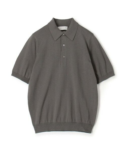TOMORROWLAND / トゥモローランド ポロシャツ | TOMORROWLAND tricot シルクコットン ニットポロシャツ SESIA（17 チャコールグレー）