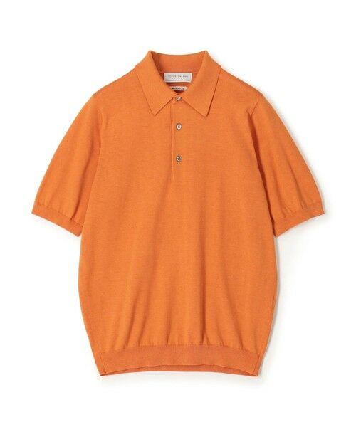 TOMORROWLAND / トゥモローランド ポロシャツ | TOMORROWLAND tricot シルクコットン ニットポロシャツ SESIA（25 オレンジ）