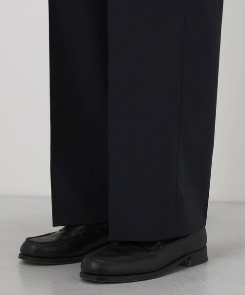 TOMORROWLAND / トゥモローランド スラックス・ドレスパンツ | ポリエステルウールトロピカル 2タックワイドストレートアジャスターパンツ | 詳細9