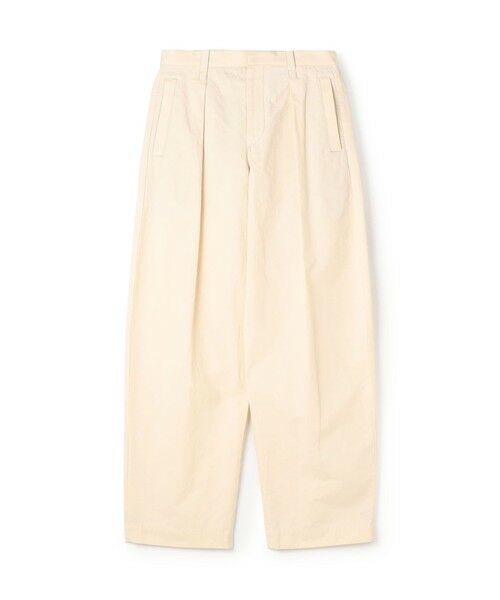 TOMORROWLAND / トゥモローランド その他パンツ | コットンリネンスラブ 1プリーツカーブパンツ(13 オフホワイト)