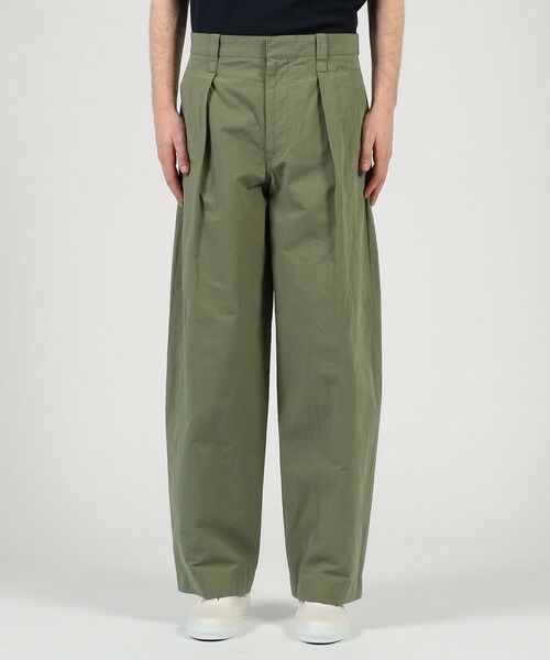 TOMORROWLAND / トゥモローランド その他パンツ | コットンリネンスラブ 1プリーツカーブパンツ | 詳細1