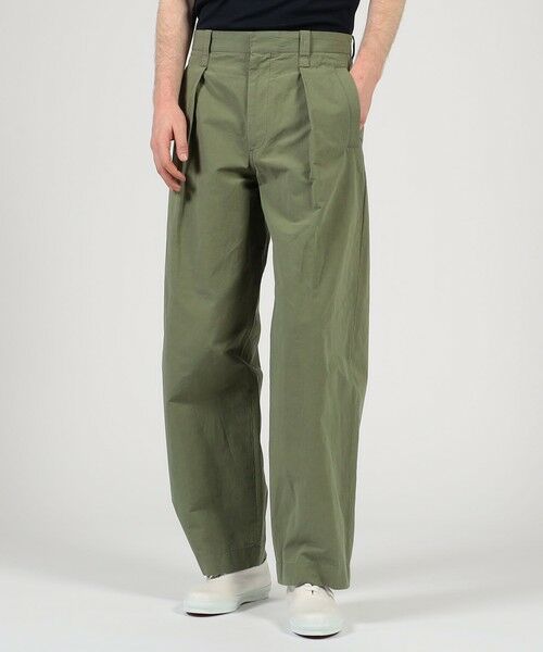 TOMORROWLAND / トゥモローランド その他パンツ | コットンリネンスラブ 1プリーツカーブパンツ | 詳細2