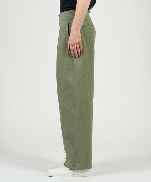 TOMORROWLAND / トゥモローランド その他パンツ | コットンリネンスラブ 1プリーツカーブパンツ | 詳細3