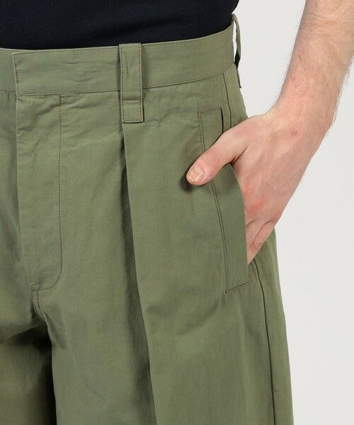 TOMORROWLAND / トゥモローランド その他パンツ | コットンリネンスラブ 1プリーツカーブパンツ | 詳細7