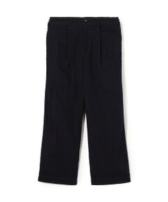 TOMORROWLAND / トゥモローランド チノ・ワークパンツ | コットンリネンキュプラ 1プリーツワイドストレート バレルパンツ