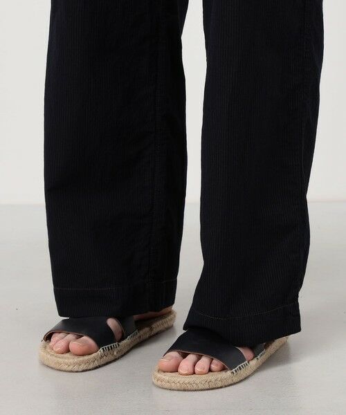 TOMORROWLAND / トゥモローランド チノ・ワークパンツ | コットンリネンキュプラ 1プリーツワイドストレート バレルパンツ | 詳細10