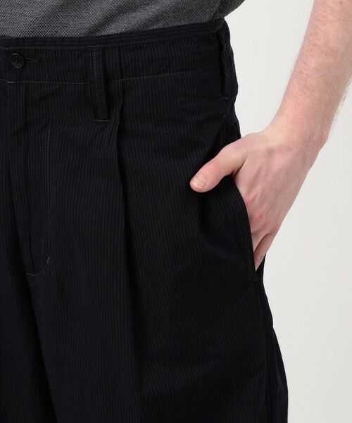 TOMORROWLAND / トゥモローランド チノ・ワークパンツ | コットンリネンキュプラ 1プリーツワイドストレート バレルパンツ | 詳細9