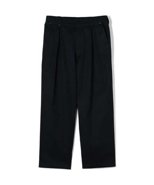 TOMORROWLAND / トゥモローランド チノ・ワークパンツ | 60/2コットンギャバジン 1タックペグトップパンツ(69 ネイビー)