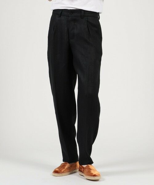 TOMORROWLAND / トゥモローランド スラックス・ドレスパンツ | 【別注】Salbatore Piccolo MARCELLO リネン1プリーツテーパードパンツ | 詳細2